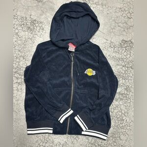 Vintage Los Angeles Lakers Hoodie Terry Cloth Womens Size Small NWOT